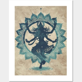Ancient Kali death goddess symbolism Posters and Art